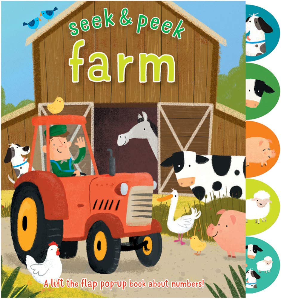 Seek & Peek Farm: A lift the flap pop-up book about numbers! (Seek & Peek Series) cover image
