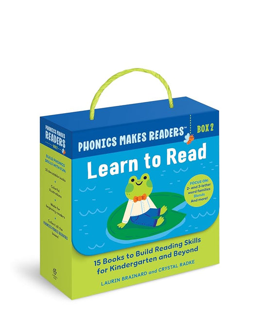 Phonics Makes Readers: Learn to Read Box 2: 15 Books to Build Reading Skills for Kindergarten and Beyond cover image