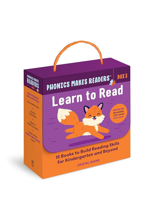 Phonics Makes Readers: Learn to Read Box 3: 15 Books to Build Reading Skills for Kindergarten and Beyond cover image